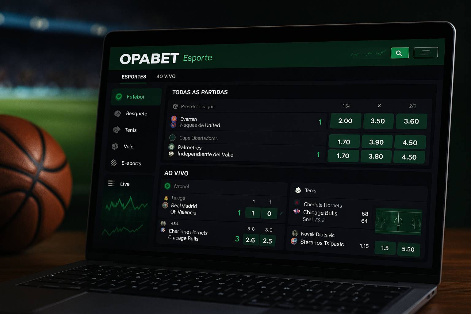 Aposte em apostas esportivas no cassino online OPABET